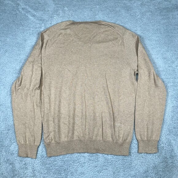 J.Crew Sweater Mens‎ Cotton Merino Wool V-Neck Pullover Size Extra Large - Picture 2 of 12